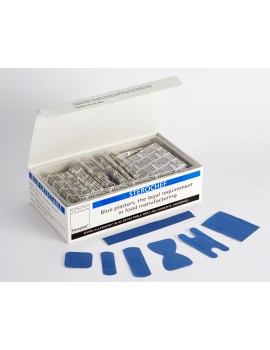 Steroplast Sterochef 100 Assorted Blue Detectable Plasters  Plasters